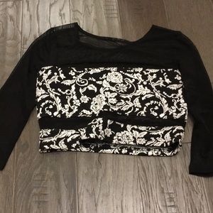 Mesh crop top